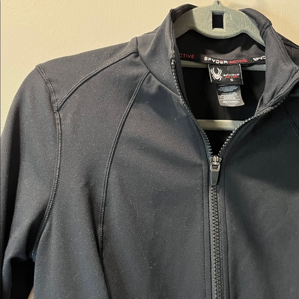 Spyder Black Full-Zip Jacket S - Picture 5 of 8